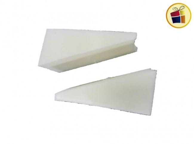 ESPONJA PARA ROSTRO X2 TRIANGULO BLANCO (51520)