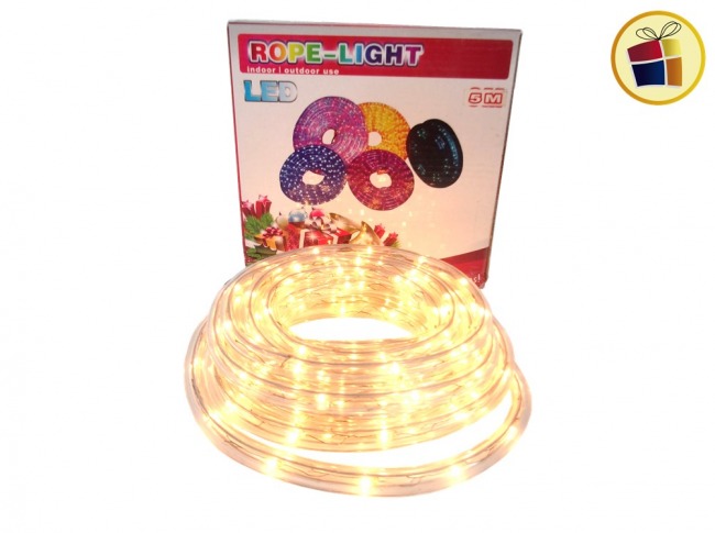 (OF)  LUZ NAVIDEÑA MANGUERA 5 MTS BLANCA (CH) (629326/55210)