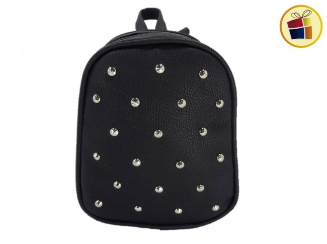 MOCHILA MINI CUERINA CON TACHAS (884703/LH227)