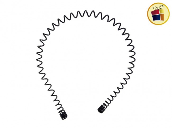 VINCHA METAL ESPIRAL NEGRA (554330/LH41-04-08)