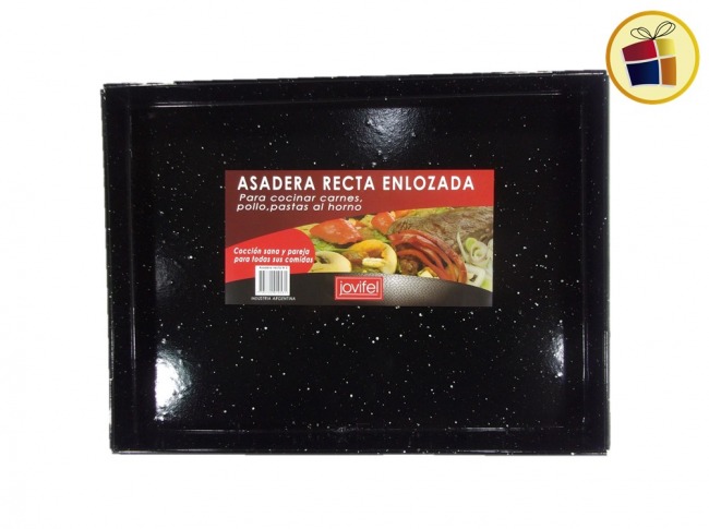 ASADERA RECTA ENLOZADA Nº5 JOVIFEL 28X38CM (1953/019531)