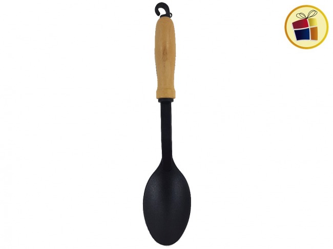 CUCHARA PARA GUISO NYLON MANGO MADERA JOVIFEL (054044/5400) 