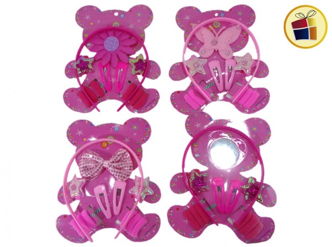 SET DE NENA (VINCHA+GOGO+HEBILLA+ESPEJO) (CV) (433769/41788)