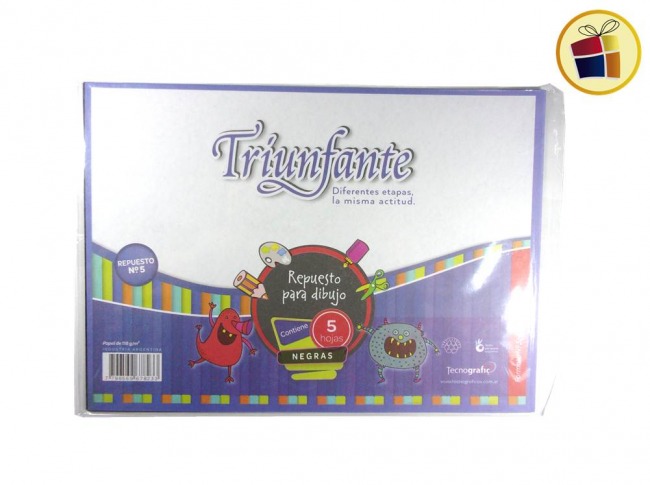 REPUESTO CANSON Nº5 NEGRO X5HJS TRIUNFANTE (678233)