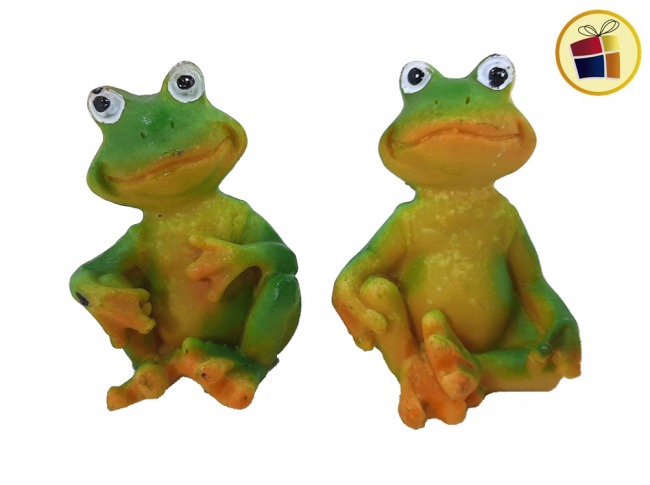 ADORNO RANA POLIRRESINA 6CM NICO (59000/290576)