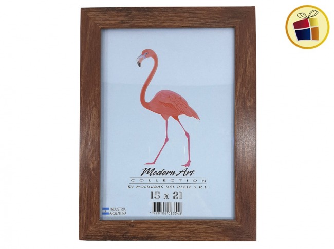 PORTA RETRATO 15X21 MARCO MADERA PLANA LAMINADA MDP(083548/203)