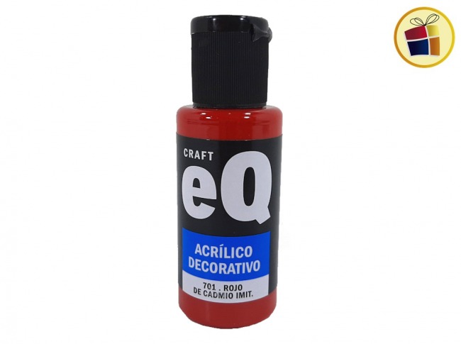PINTURA ACRILICO DECORATIVO EQ ROJO DE CADMIO (701/008242)