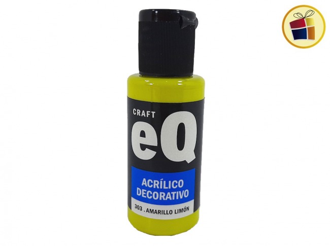 PINTURA ACRILICO DECORATIVO AMARILLO LIMON EQ (303/008303)