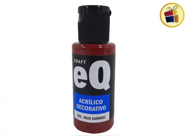 PINTURA ACRILICO DECORATIVO EQ ROJO CARMESI (703/008617)