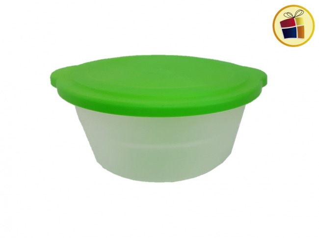 "P.C1.C2"HERMETICO REDONDO 8LTS CON TAPA Y ASA DIF PLAST (C261/383482/348)