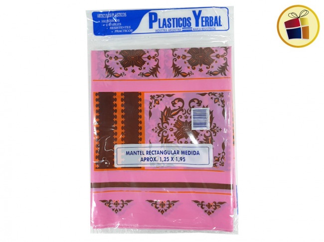 MANTEL PLASTICO RECTANGULAR 125X195 ESTAMPADO PERKUL (450015/2100)