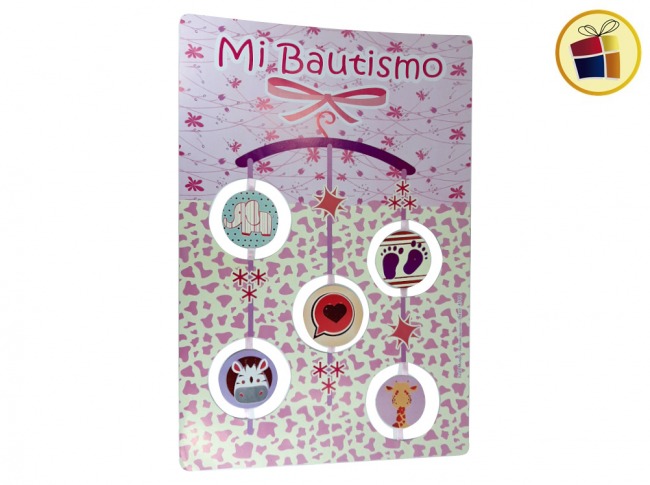 POSTER  BAUTISMO MOVIL  NENA X1  (655199) GOLD MUNDO