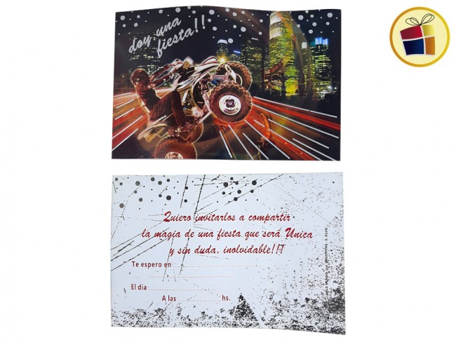 INVITACION  TODA OCASION CUATRI X10  (655564) GOLD MUNDO