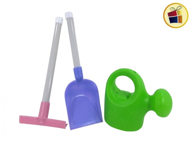 SET PLAYA/JARDIN REGADERA+PALA+RASTRILLO EN BOLSA FANO (998203)