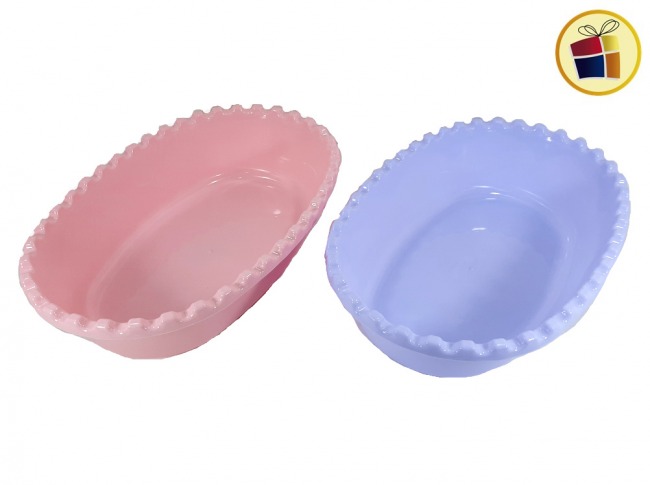 ENSALADERA PLASTICA OVAL FACETADA GRANDE 3.5 LT  MIS PLAST (0808/160808)