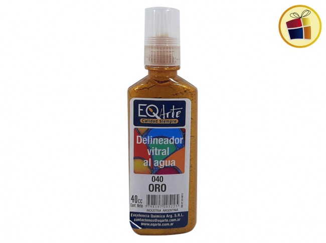 DELINEADOR VITRAL ORO 40 CC EQ (205225)