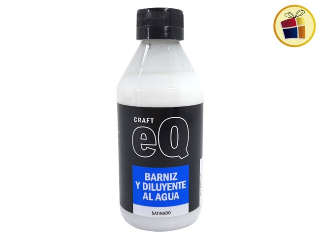 BARNIZ Y DILUYENTE AL AGUA SATINADO 250 CC EQ (205935)