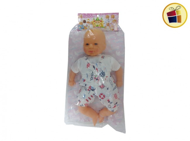 "O.F"NEW BEBOTE TOMY CON ROPA Y SONIDO 46CM MONSI (800145)