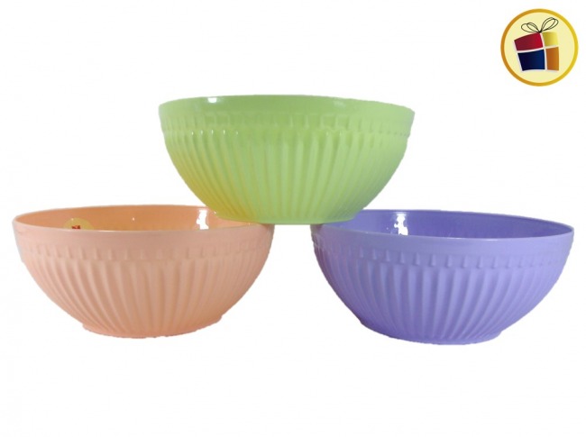 ENSALADERA PLASTICA ROMA MEDIANA 22CM BEAUTY (560337/900255)