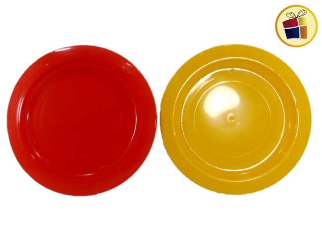 PLATO PLAYO  PLASTICO REDONDO 24CM"POO"  (620102/130)