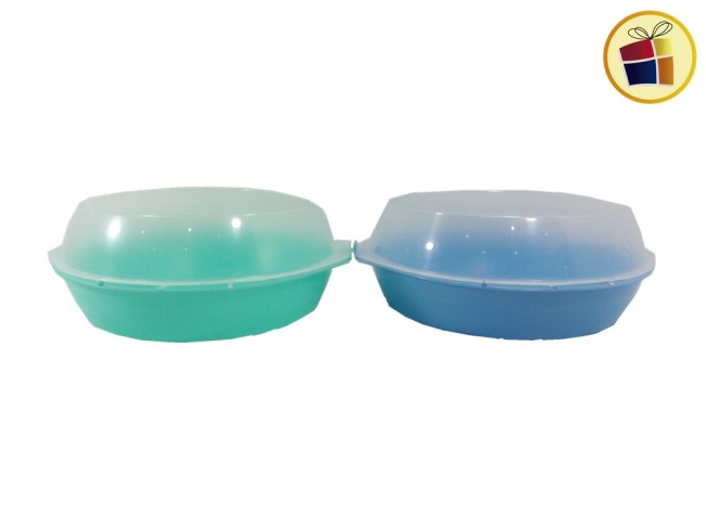 QUESERA Y DULCERA PLASTICA CON TRABA 23CM POO (171/621321)