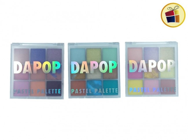 (DCTO 30%)SOMBRA PARA OJOS X9 TONOS PASTEL DAPOP (51568/HB101597)
