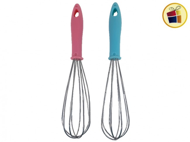 BATIDOR DE MANO 30CM CROMADO REFORZADO MANGO PLASTICO GENESIS (320904/320942/2009)