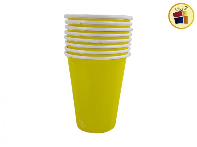 VASO X8 UND LISO AMARILLO (04664) OTERO 