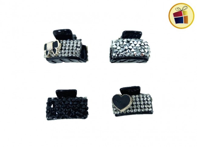 BROCHE CHICO CON STRASS Y APLIQUE (60549)