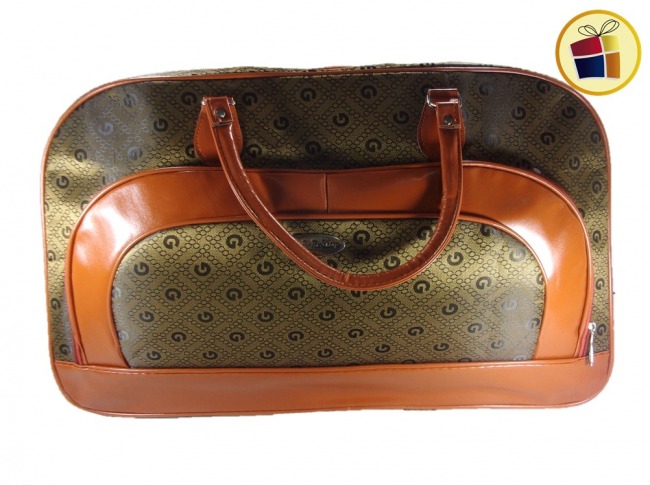 (OFERTA FINAL)BOLSO OVAL GRANDE MARRON ESTAMPADO CH (151130)