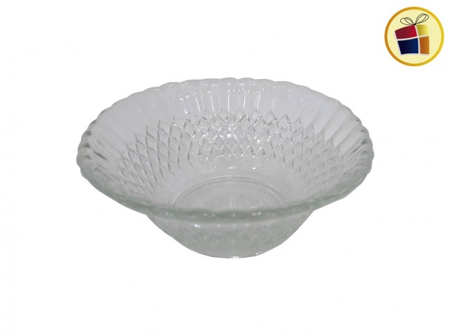 COMPOTERA VIDRIO BARROCO TALLADA 12CM TUTTO CASA (0156/001567)