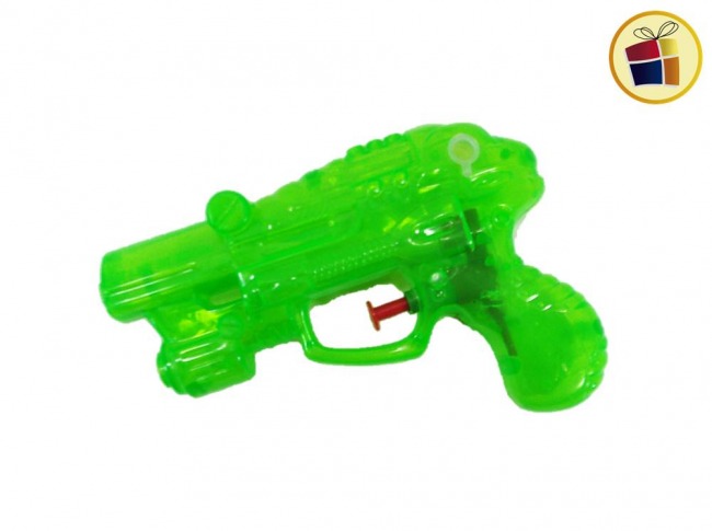 "OFERTA 2X1" PISTOLA LANZA AGUA 16 CM ACRILICA TRANSPARENTE CHICA (025494)