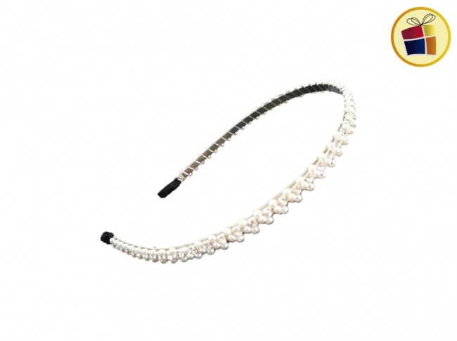 (PC-F-B-RCIA-C1-C2)VINCHA METAL CON PERLA Y STRAS (317240)