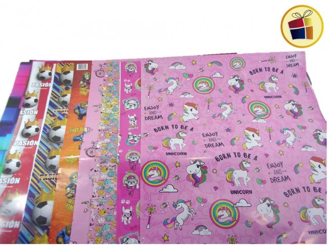 PAPEL FORRAR FANTASIA V/PERSONAJES (126190)