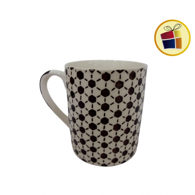 "P.R.C1.C2" JARRO MUG CERAMICA ESTAMPADO 9.5CM (BLC264/180076)