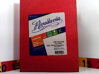 O.F.M5%CUADERNO RIVADAVIA X194 HJS T/C ROJO (155423/359210)