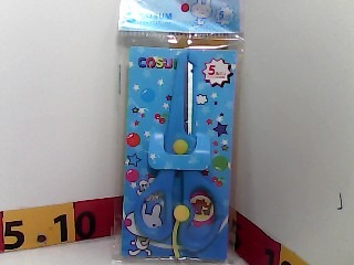 TIJERA ESCOLAR PLASTICA COLOR C/TRABA (014403/016-10/016104)